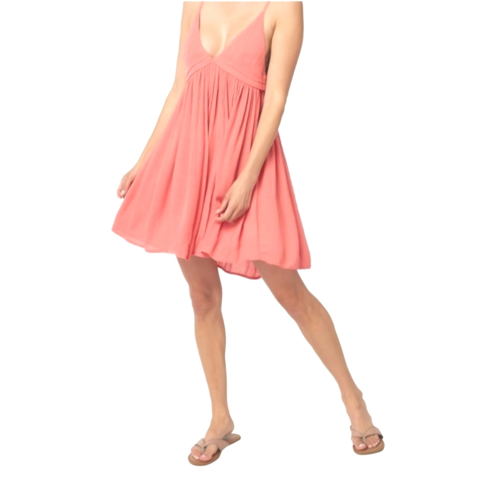 O'neill Women's Coral Tank Dress Adjustable Strap Size L